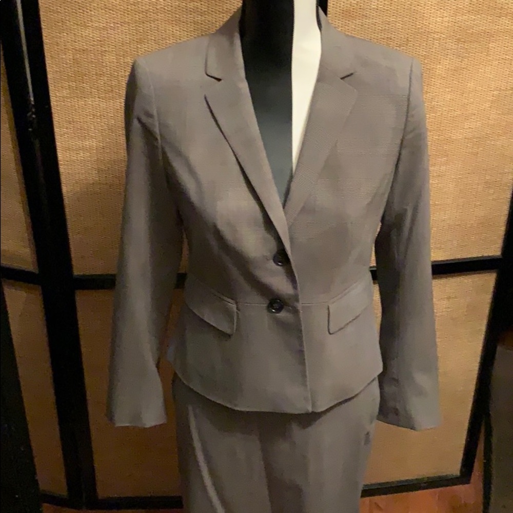 Gray plaid peplum jacket - Picture 4 of 6